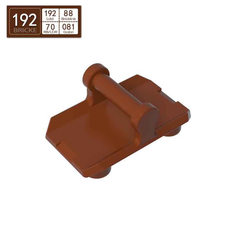 

BRICKE 30166 4-Stud Shield, Compatible with Lego Parts - MOC Building Accessory 50g (approx. 56pcs) коричневый