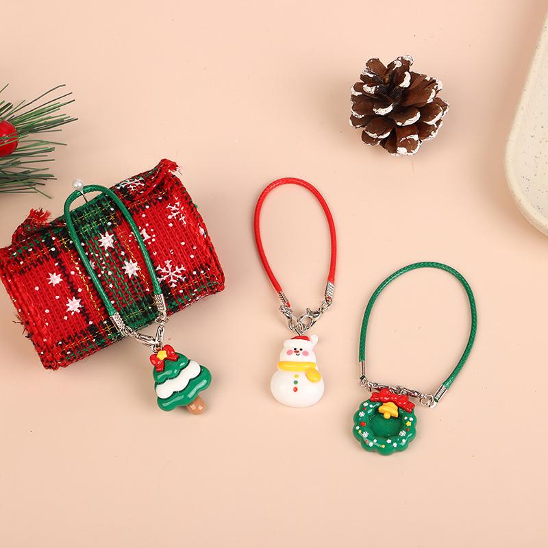 1/12 Dollhouse Mini Christmas Tree Pendant Dollhouse Xmas Scene Hanging Decoration Dolls House Accessories Pretend Play Toys