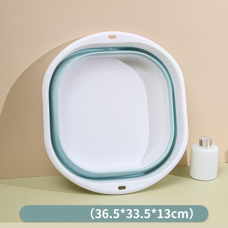 Polymer Folding Basins Handheld Wash Basins Folding Laundry Tub Adult Baby Bath Basin Restroom Culinary Accessories Wash Basin