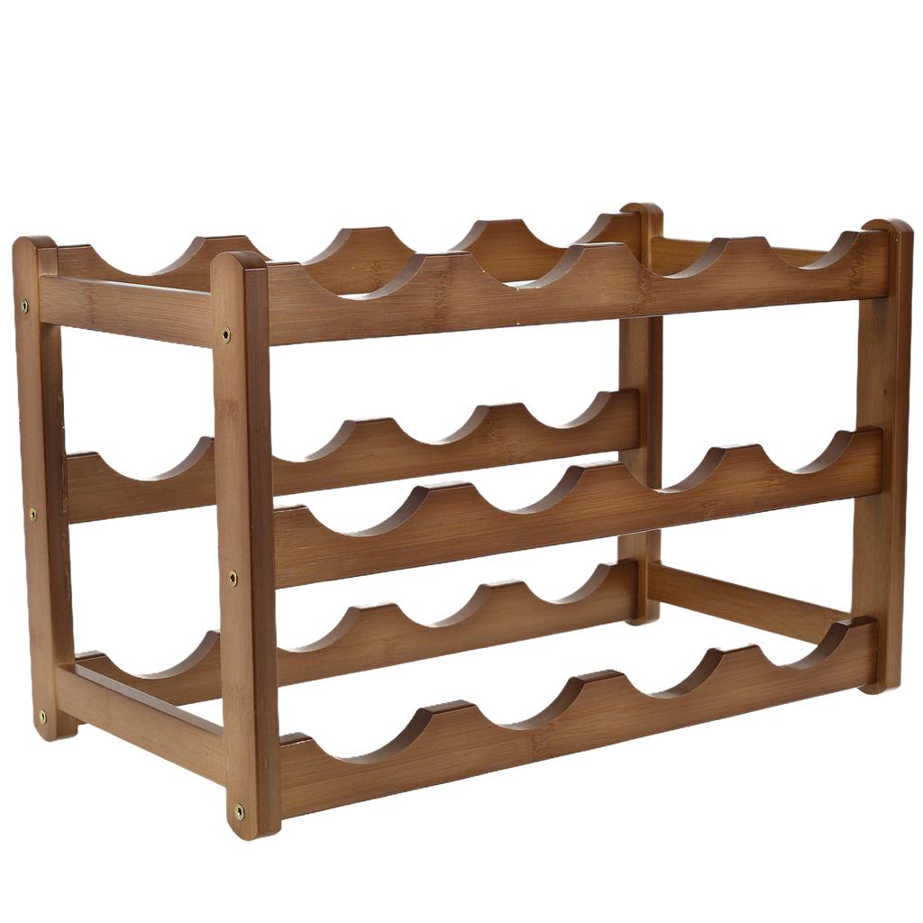8-12 Bottle Holders Wine Rack Kitchen Water Bottle Red Wine Shelf Cup Storage Shelf Pantry Bar Display Organizer Stand Rack