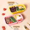 Disposable Plastic Bento Box with Lid, 1000ml (20-Pack)