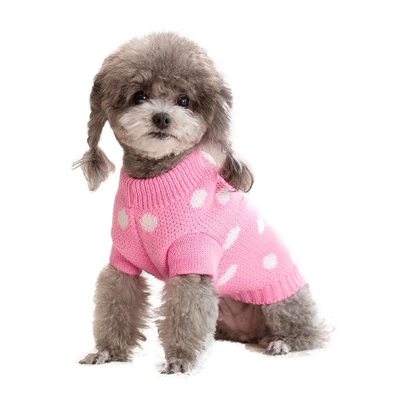 Зимняя теплая одежда для собак, милый свитер для собак, мягкое вязаное пальто для маленьких и средних собак, одежда для чихуахуа и йорков, товары для животных