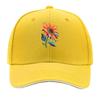 Vibrant Boho Sunflower Bloom Illustr Sandwich Baseball Cap Sun Cap Outdoor Workouts Hat