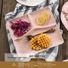 Japanese Style Ceramic Divided Plate for Kids - 3-Compartment Meal, Dried Fruit, and Breakfast Plate