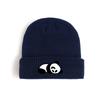Unisex Panda Print Knitted Hat Elastic Polyester Breathable Warm Winter Hat