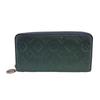 LOUIS VUITTON M81707 Japan limited Monogram emboss leather Zippy wallet Purse Blue Glacier leather Used