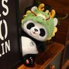 Fluffy Simulation Panda Plush Toys Soft Cosplay Panda Dragon Stuffed Toy  Home Decor