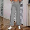 Damenhose mit hohlem Gürtel, Temperament, Schlaghose, hohe Taille, lässige Hose mit weitem Bein