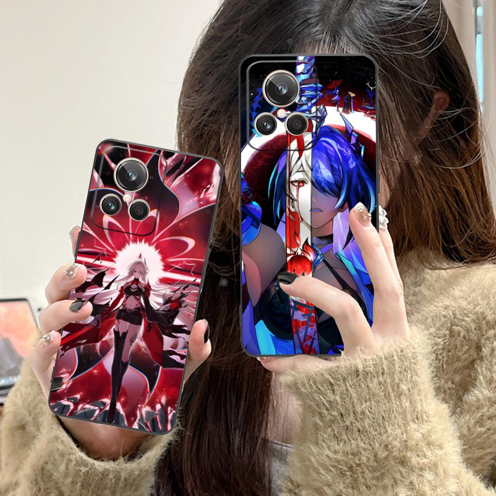 HSR Acheron Matte TPU Mobile Phone Case for Realme GT 8 Neo Pro C75 73 71 C67 65 C55 53 C35 31 C20 15 Colorful Cover