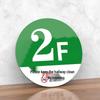 Acrylic Commercial Door & Floor Number Sign (Set of 2)