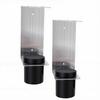 2 Sets Aluminum Alloy Oil Funnel Holder Storage Rack Include 2 Mounting Bracket 4 Screws 2 Plastic Removable Cups for