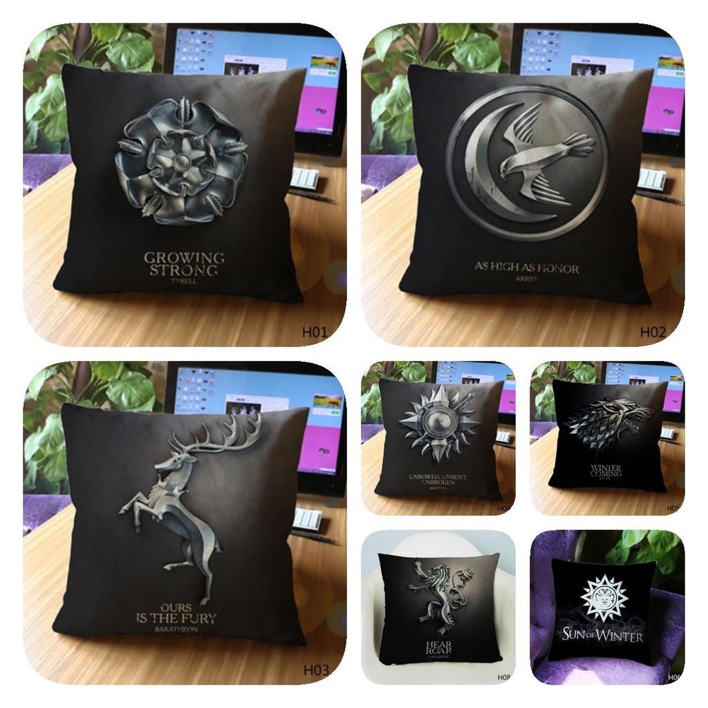 Of Game Thrones Cotton Linen Blend Pillow Case Decoration Household Gift Goods