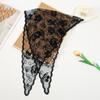 Solid Color Foulard Bandana Embroidery Hair Scarf Headband New Lace Scarf  Women