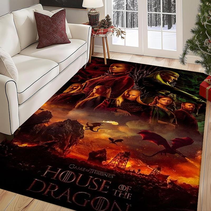 Mountain Rider Sunset Carpet Home Decor Living Room and Bedroom Mats Dormitory Decoration Art Bathroom Mat