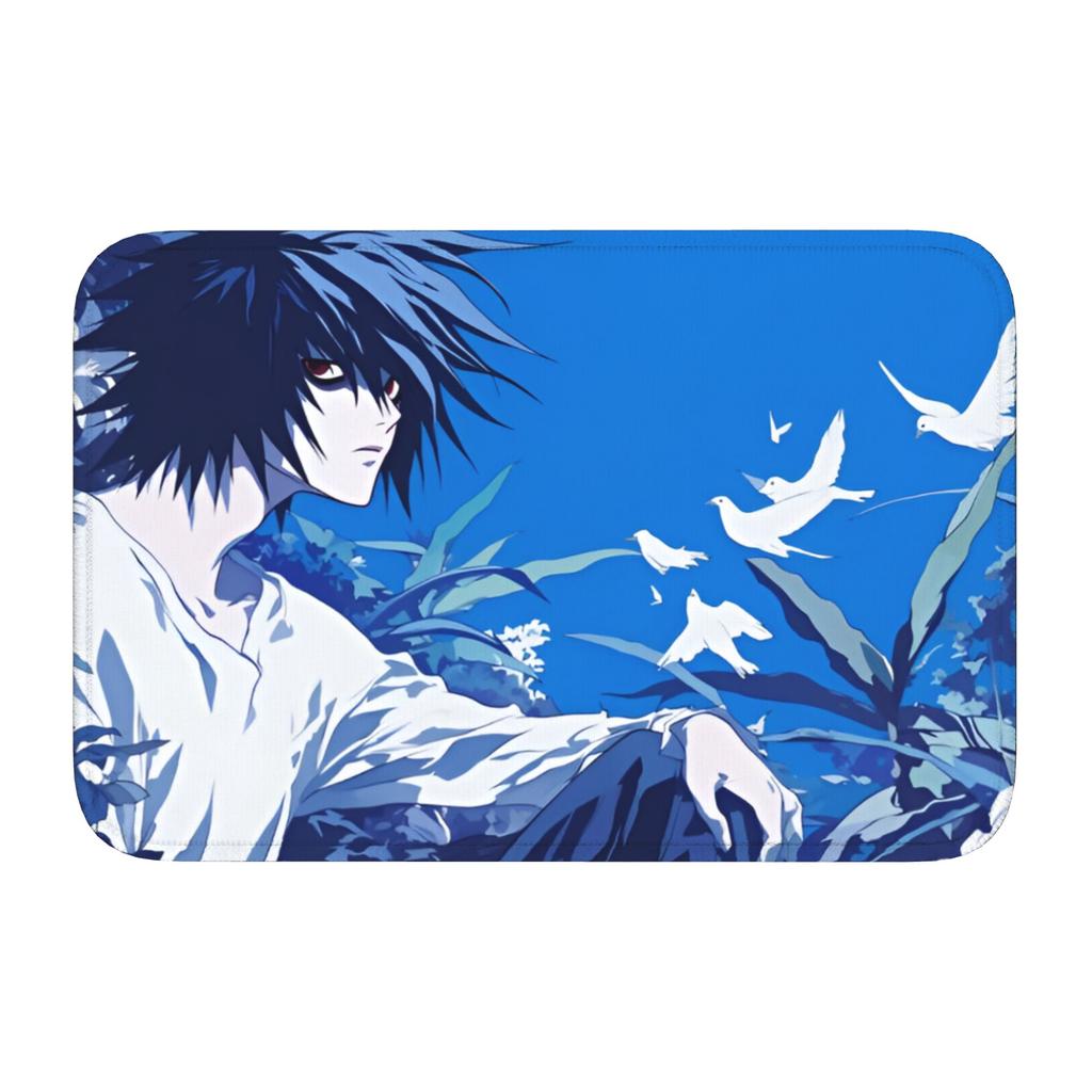 Deathes Anime Note Front Floor Door Entrance Welcome Mat Indoor Bath Kitchen Doormat Bedroom Carpet Rug Footpad