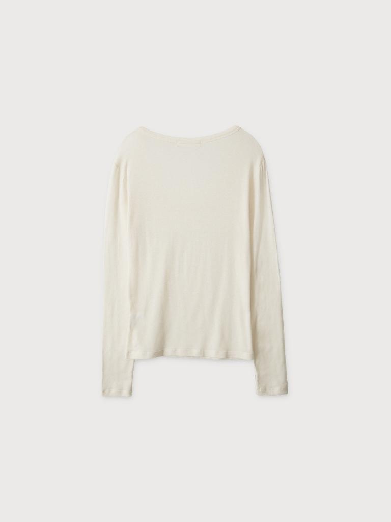 Aleukaig Rud U-Neck T-Shirt_Ivory