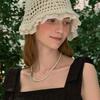NONLOCAL Lace Knit Bucket Hat - Ivory