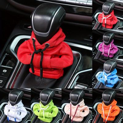 Large Size Universal Car Gear Shift Hoodie Cover - Ultra-Cool Mini Hooded Sweatshirt for Auto Shift Knob, Premium Interior Decor, Trendy and Durable