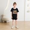 Children's Casual Short-sleeved T-shirt - Summer Girls' And Boys' Fashionable And Cute Cat T-shirt