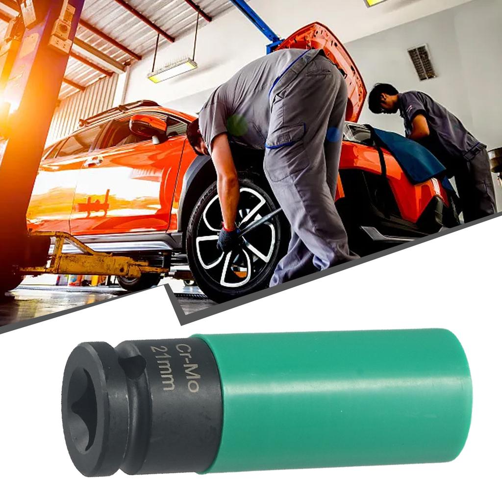 1 pieza 17mm/21mm Llave de vaso para quitar tuercas de seguridad de rueda 1/2 pulgada de accionamiento Para Mercedes Para Benz Serie S Accesorios de herramientas manuales