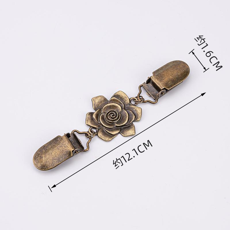 Vintage European & American Shawl Clip: Women's Diamond Sweater, Scarf, Brooch & Collar Alloy Accessories