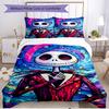 3pcs Duvet Cover Set (1*Duvet Cover + 2*Pillowcase, Without Core), The Nightmare Before Christmas Print Soft All‑Season Bedding Set, Home Bedroom Deco