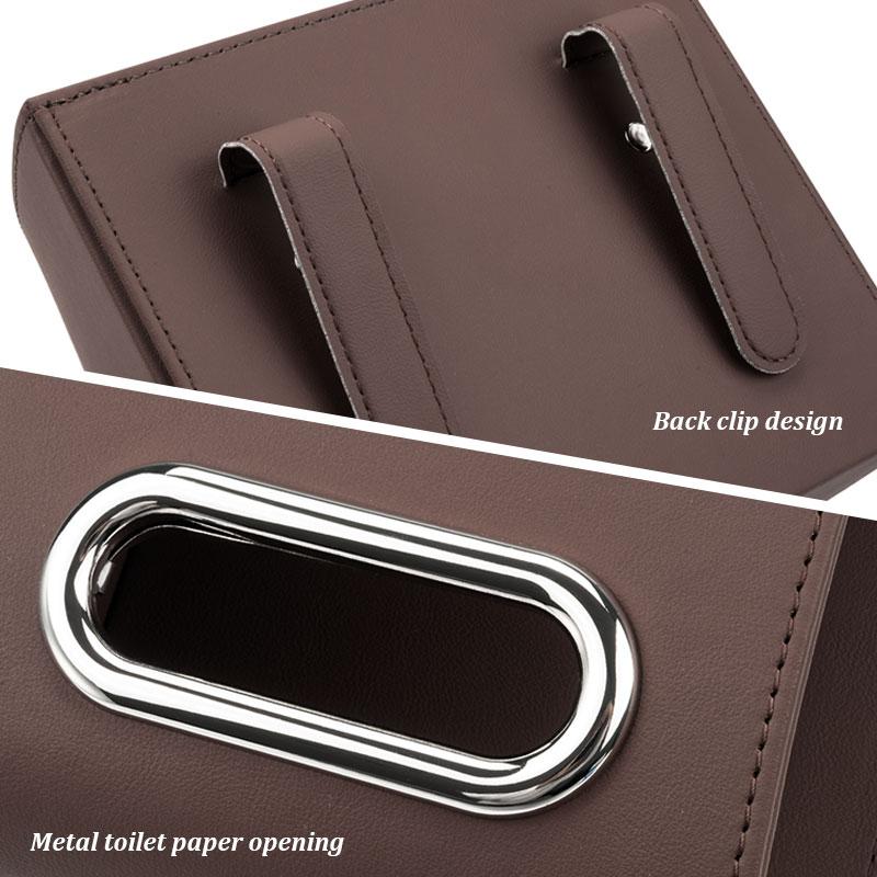 AAAOS1 Leather Car Door Storage Box For BMW X1X3X4 X5 X6 X7 1 3 5 7 Series E70 E87 F40 F48 G20 G30 Tissue Holder Backrest Organizer Bag