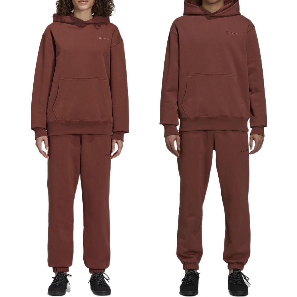 adidas Originals Clover X Pharrell Williams Co-Branded Casual Solid Breathable Sports Joggers Unisex Bottoms Brown Red H58328