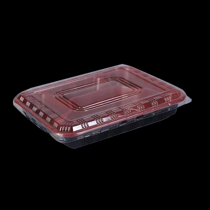 WSM Disposable 4-Compartment Divided Lunch Box
