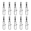 10Pcs Fishing  Swivels Duos Lock Balls Bearing Swivels Quickly Change Swivels Fishing Tackle For Saltwater Freshwaters
