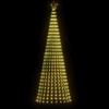 VidaXL Sapin de Noël à LED 688 LED blanc chaud 300 cm, décoration de Noël, lumière LED, lumière de Noël extérieure, cône de 358068