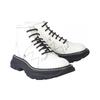 (WMNS) Alexander McQueen Tread Lace Up Leather Boots 'White' Women's 595469WHZ819089