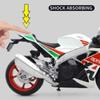 1/12 Scale Motor APRILIA RSV4 RR1000 Alloy Diecast Models Motorcycle Toy For Gifts Collections Decorations