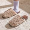 Women's and Men's Plush Non-Slip Cotton Slippers - Indoor Warmth for Spring, Autumn, and Winter