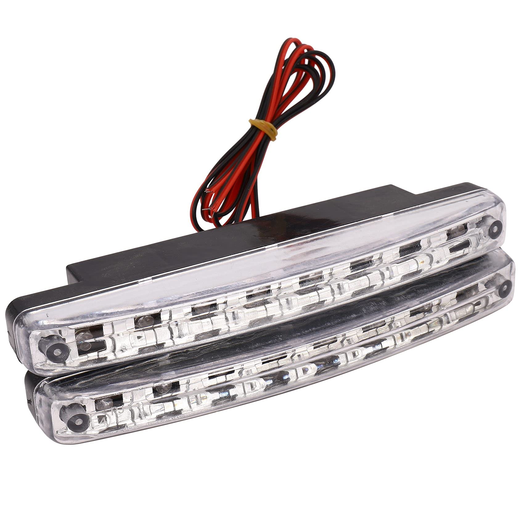 

Newest 2pcs Super White 8 LED Daytime Running Light DC Headlight Universal Par Lamp белый
