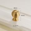 Solid Brass Spherical Cabinet Knob Single Hole Pull Handle for Modern Cabinets Drawers Wardrobes Home or Hotel Use