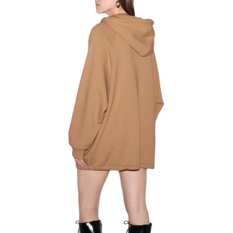 Gucci Jersey Quarter Zip Drawstring Sweatshirt Dress 798683-XJGS1-2323