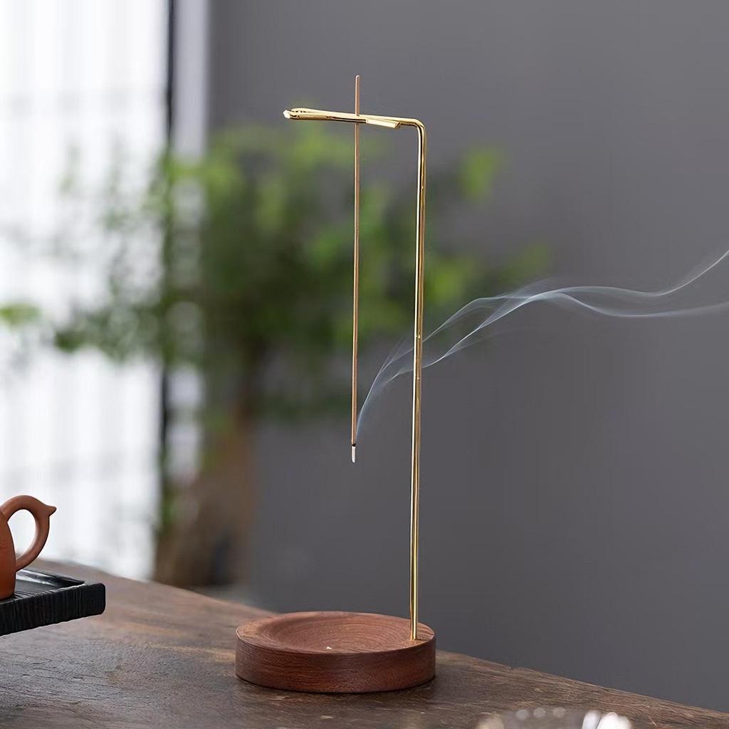 Sandalwood Incense Burner: Wooden Craft Christmas Gift for Indoors