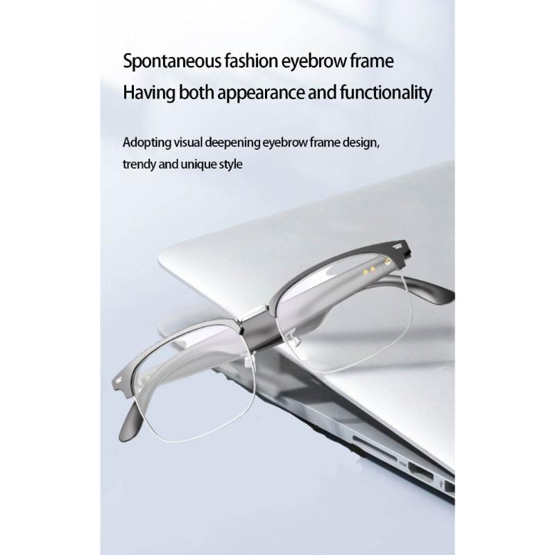 Hands Easy Glasses with Screen Voice Commands 8Hrs Battery Ergonomic Eyewears for Outdoor Travel Office Use