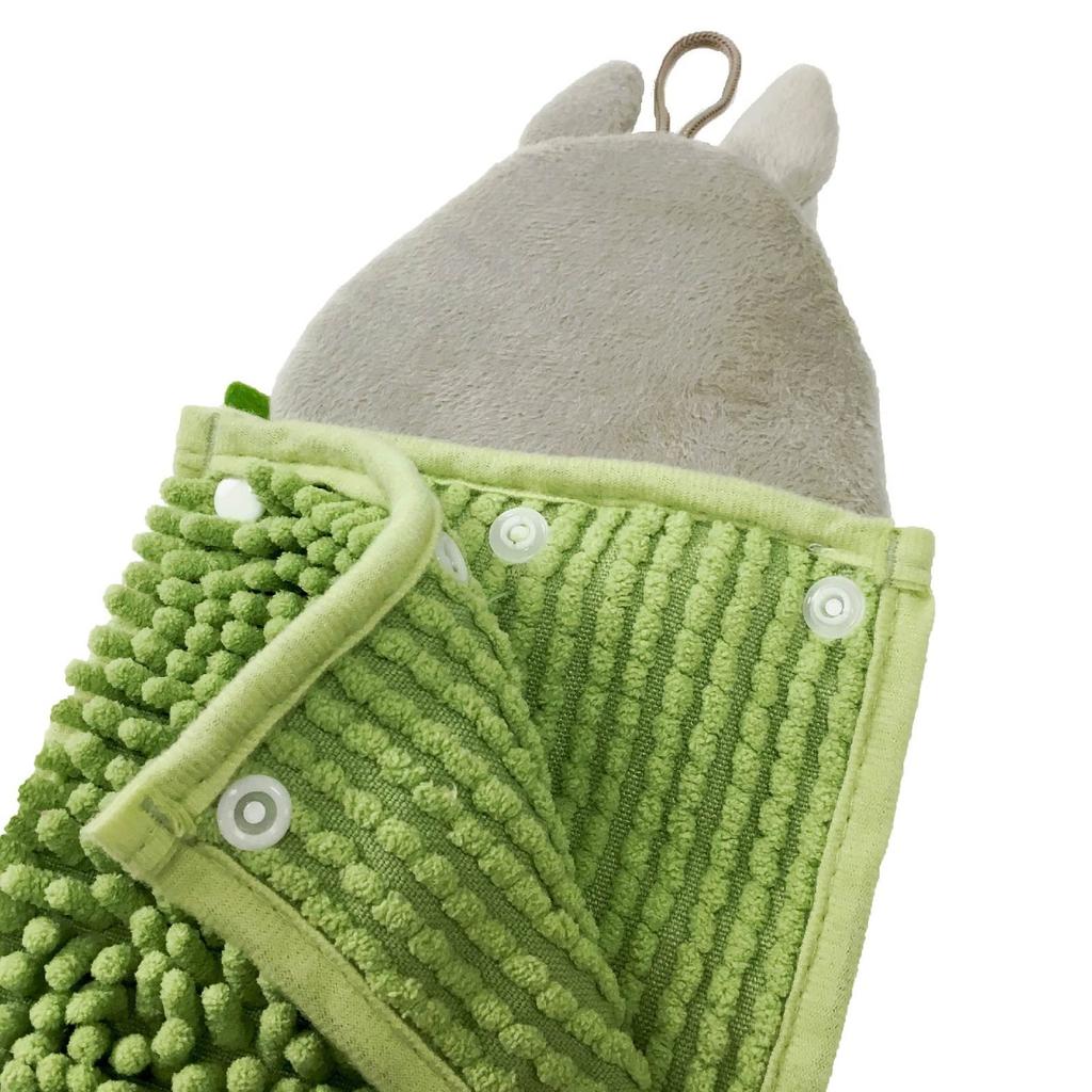 Senko My Neighbor Totoro Forest Totoro Hand Towel, Approx. 15 x 28 cm (when using the mall), Green, Absorbent, Quick-Drying Microfiber, 91184