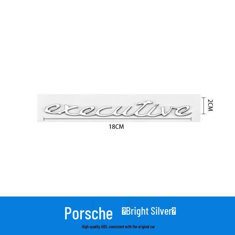 Porsche Boxster & Panamera Electric Executive Englisches Etikett