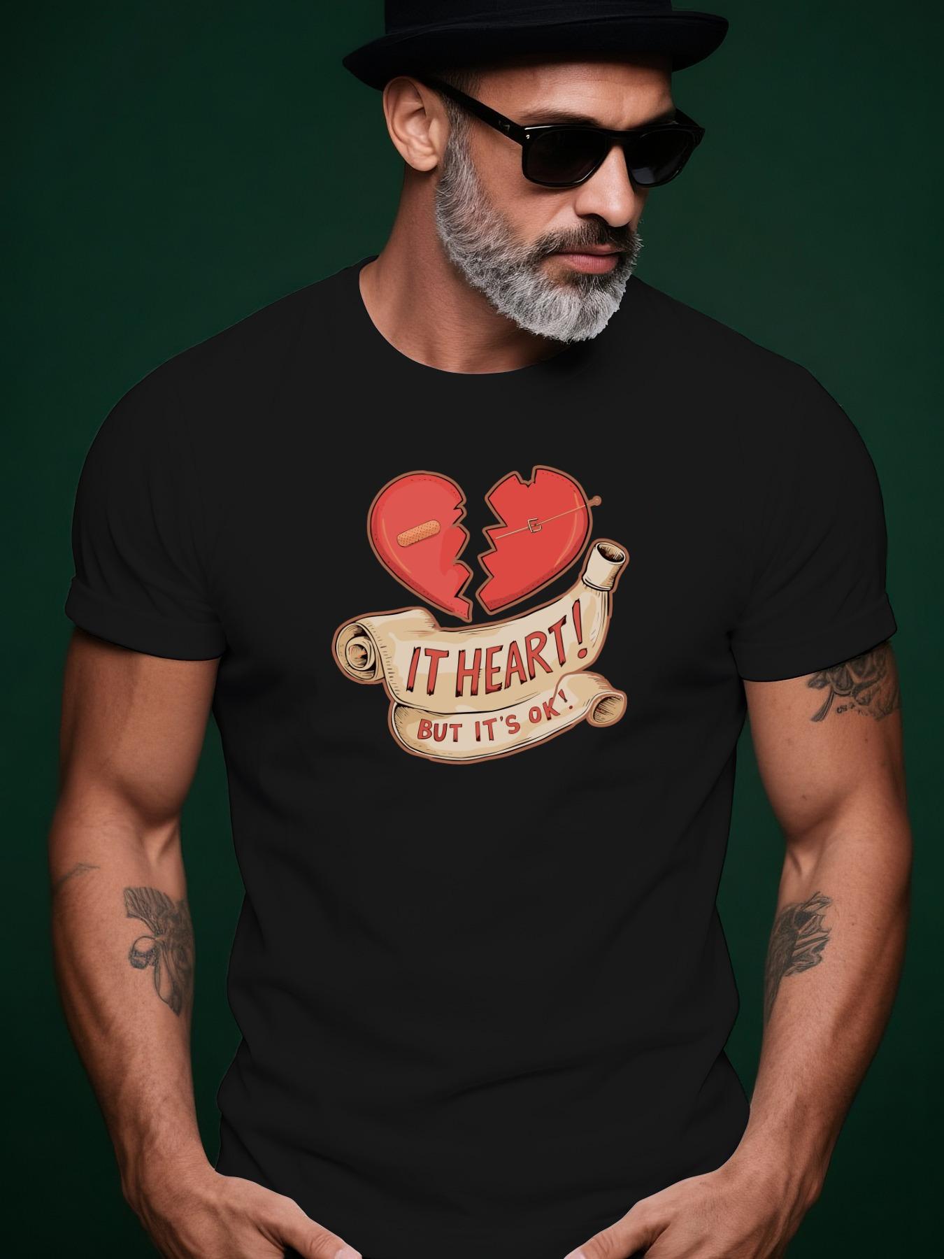 Short Sleeve Graphic Tshirt - It s OK But It s Not OK B... XXXL