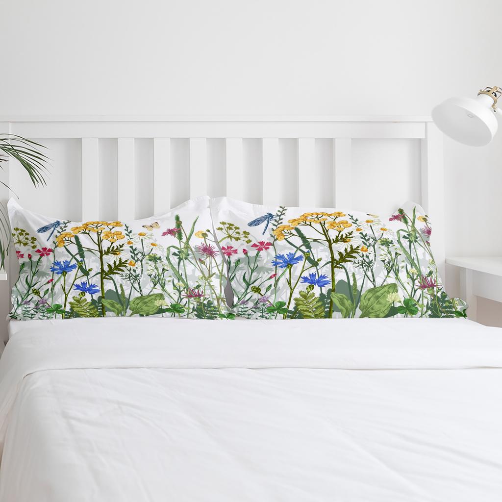 Flowers Butterfly Dragonfly Bedding Set 3pcs Duvet Cover Pillowcase Kids Adult Quilt Cover Double Bed Set Home Textile