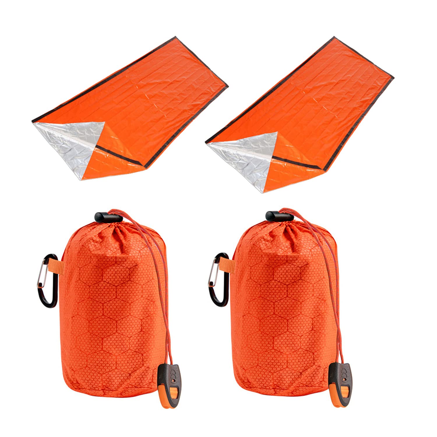 

Tumosando Survival Sheet Sleeping Bag Set of 2 Emergency Sheet Mountaineering Expanded Size Width 92cm Length 200cm Emergency Blanket Ultra