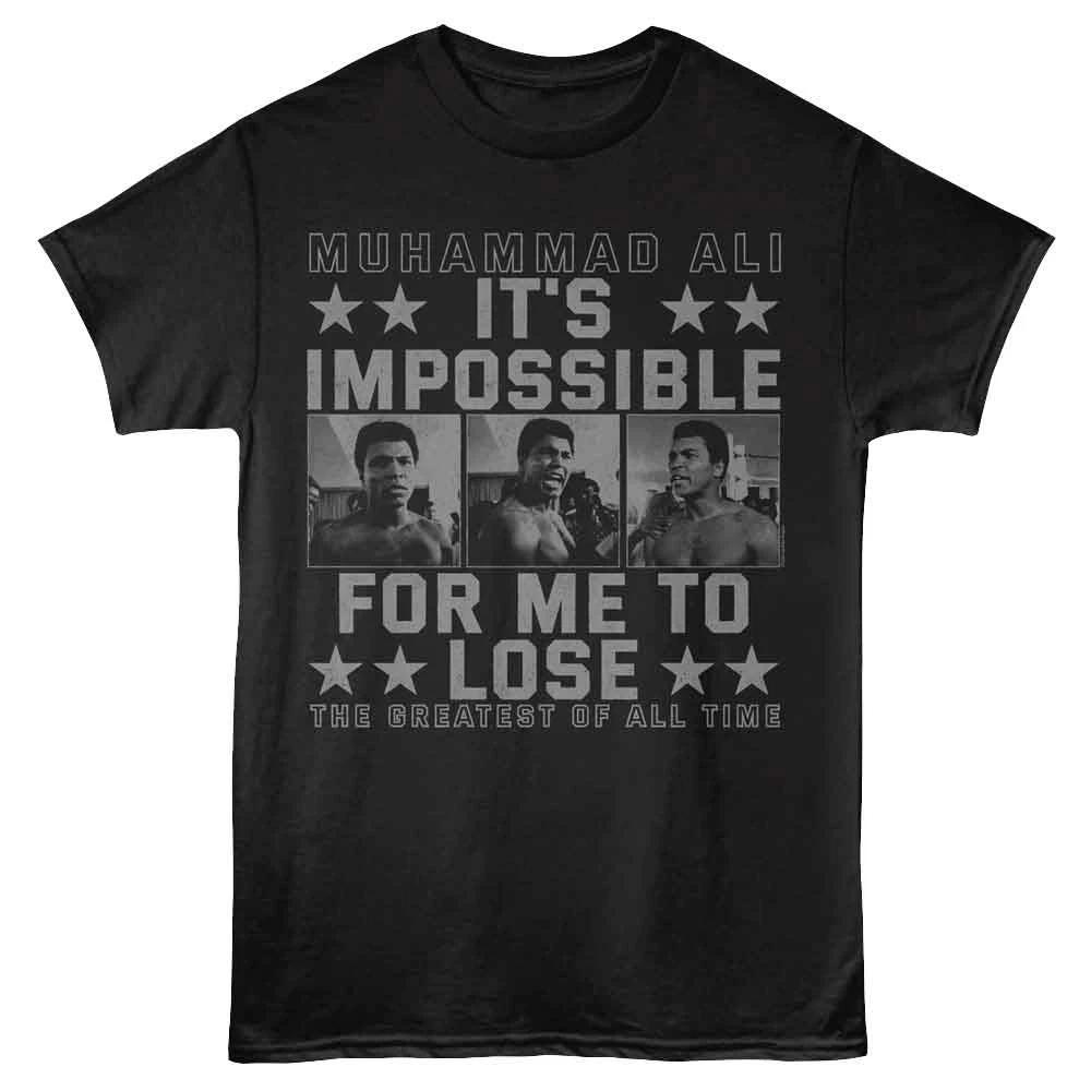 Muhammad Ali - Impossible To Lose - Black - Unisex Short Sleeve Children s T-shirt 110