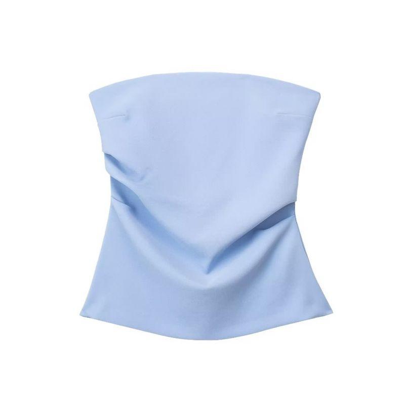 Off-the-Shoulder Kaslead Women's Clothing Sexy Pure Desire Tube Top