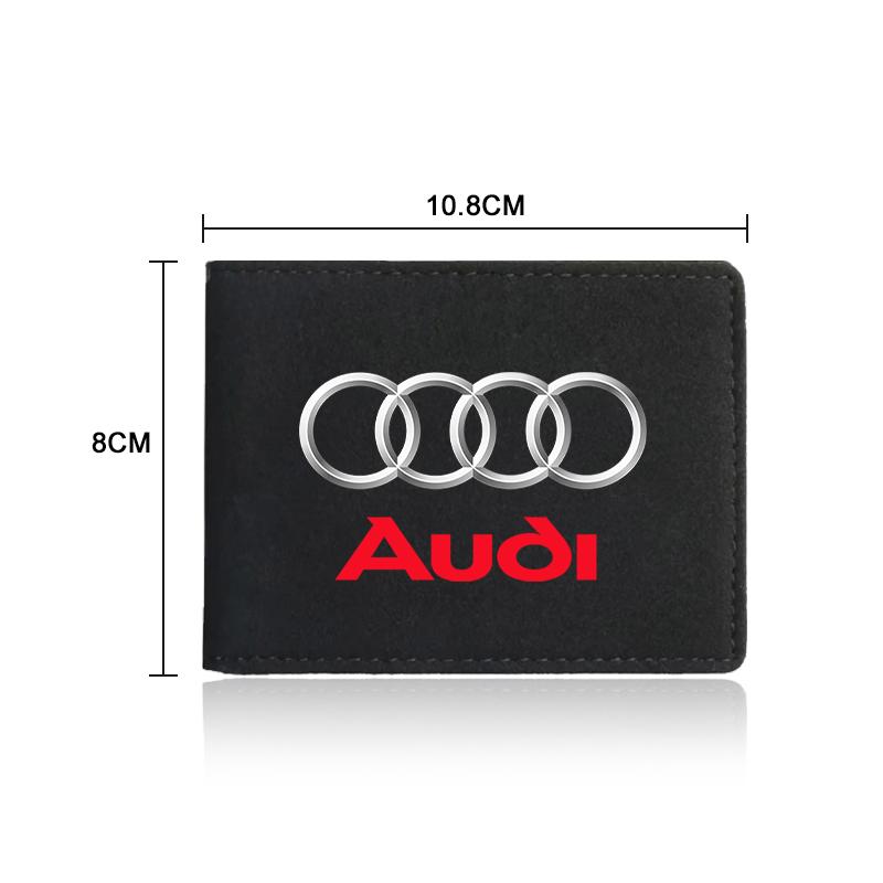 1Pcs Leather Credit Card Case Car Driving Documents Protective Case For Audi B5 B6 B7 B8 B9 A3 8P 8V 8L A5 A6 C6 C5 C7 4F A1 A7 A8 Q2 Q3 Q5 Q7 TT