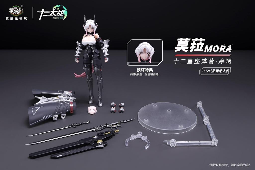 CANG TOYS Series Capricorn MORA Scale ABS PVC Painted Movable Figure "Juni Taisen" 1/12 &