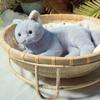 Bamboo Pet Bed Summer Cool Cat House Double Layer Rattan Villa for Small Dogs and Cats