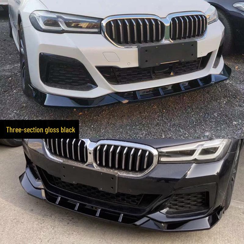 Compatible BMW New 5 Series Front & Rear Lip Kit (525/530Li) - Black Warrior MP Modification Kit.